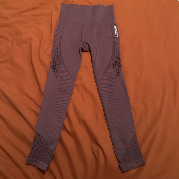Gymshark Pants - GYMSHARK Purple Energy Seamless High Waisted Leggings Women’s Small Laser Cut